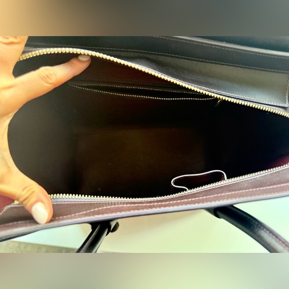 CÉLINE Luggage Mini Leather Tote Bag - Tricolor Leather Pink Purple Brown - Picture 8 of 14